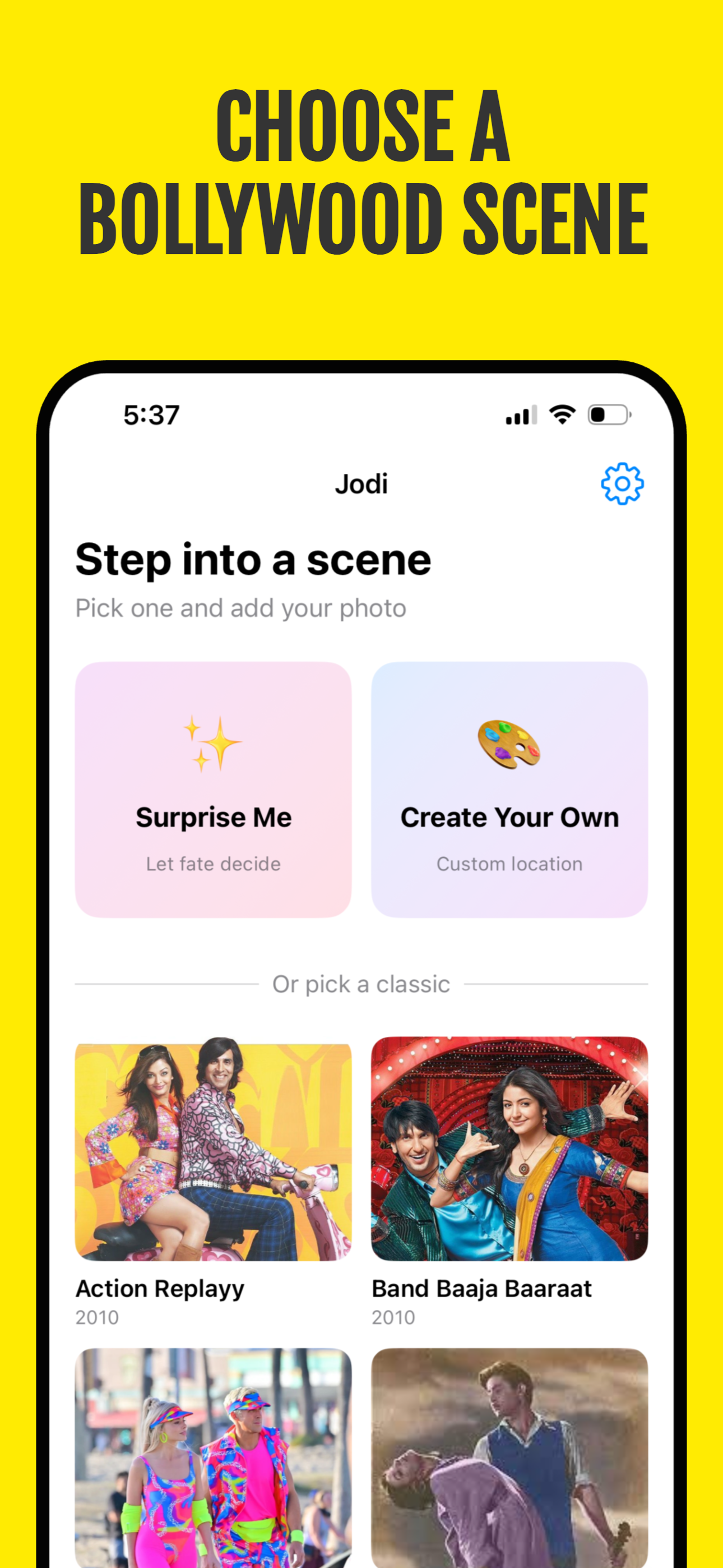Browse movie scenes